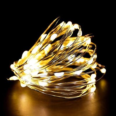 Pisca Fio Led Luz Amarela 200 Lâmpadas Usb Natal Música 20m