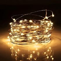 Pisca Fio Led Luz Amarela 200 Lâmpadas Usb Natal Música 20m