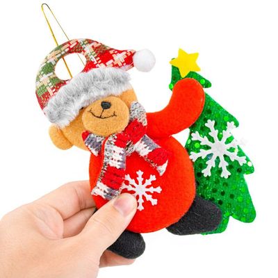 Enfeite Decoração Arvore De Natal Boneco Pendurar Natalino M Ursinho