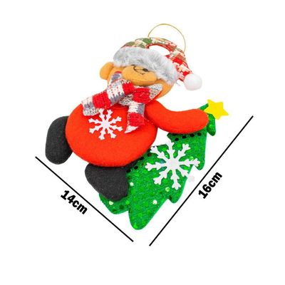 Enfeite Decoração Arvore De Natal Boneco Pendurar Natalino M Ursinho