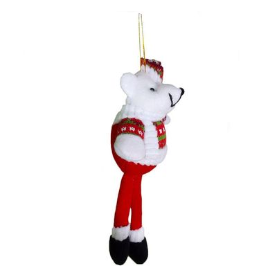Enfeite De Natal Pendurado Urso Com Tricô