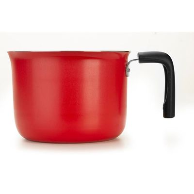 Leiteira Multiflon Gourmet 12cm Antiaderente 1,2L Vermelha