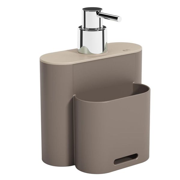 Dispenser para Pia Coza Flat 17002/3334 em Polipropileno Cinza