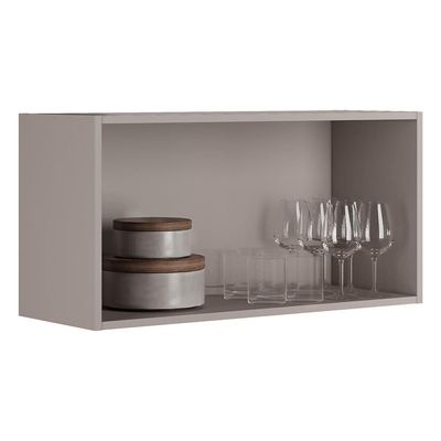 Armário de Geladeira Itatiaia Essence com 1 Porta, 1 Prateleira e 80 cm de Largura  Fendi e Gris