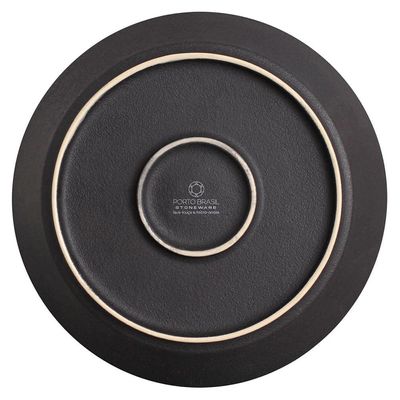 Conjunto com 6 Pratos Fundos Porto Brasil Neo Night Sky em Stoneware 19,5 cm  Azul