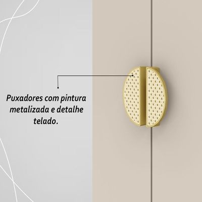 Guarda Roupa Casal 6 Portas 4 Gavetas Noronha Imbuia-fendi