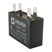 Capacitor Caixa Preto 1.5 Uf 450v Quadrado