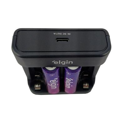 Carregador Inteligente De Pilhas Aa/aaa E Bateria 9v Elgin