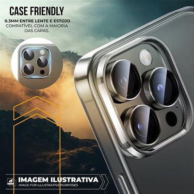 Protetor De Lente - Iphone 14 Plus - Survivor - Transparente + Molde Aplicador - Gshield
