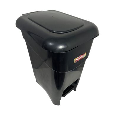 Coletor Cesto Lixeira De Pedal 40 Lt Plasnew Preto