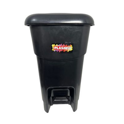 Coletor Cesto Lixeira De Pedal 40 Lt Plasnew Preto