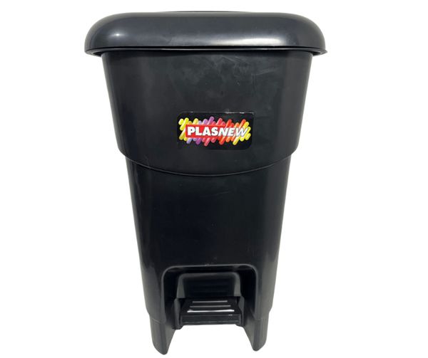 Coletor Cesto Lixeira De Pedal 40 Lt Plasnew Preto