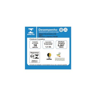 Bebedouro de Água Philco PBE80A com Sistema Eletrônico e Gás Refrigerante R600a - Branco Branco / 110