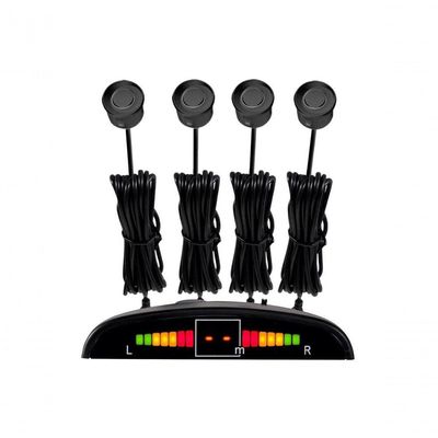 Sensor De Estacionamento Roadstar Rs304br - Preto Brilhante