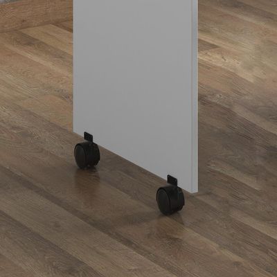 Escrivaninha Para Computador Office Com Nicho Alessa M2 - Mdf Branco - Lukaliam Móveis