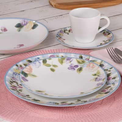 Conjunto 4 Pratos Rasos 25 Cm Porcelana Aura Tramontina