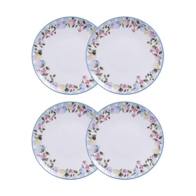 Conjunto 4 Pratos Rasos 25 Cm Porcelana Aura Tramontina