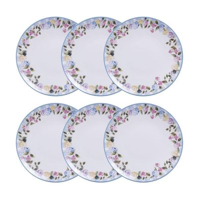 Conjunto 6 Pratos Rasos 25cm Porcelana Aura Tramontina