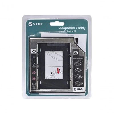 Adaptador Caddy Para Hd Ou Ssd Gaveta Dvd Notebook Sata 9.5mm Ac-95