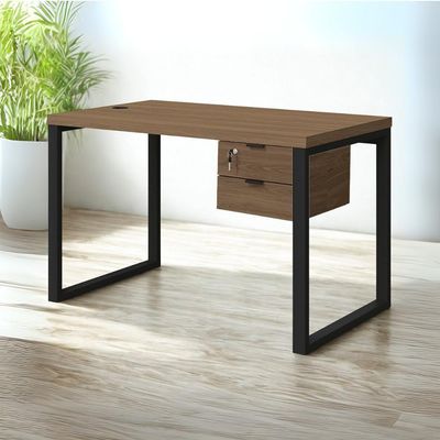 Mesa Escritorio 120 Com Gaveteiro Industrial Frame Kappesberg Munique
