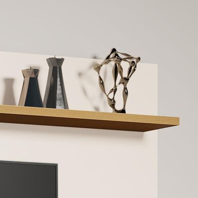 Painel Menfis - Tv Até 50'' Mdp 1 Porta E 1 Gaveta Nature-off White - Sal Movelaria
