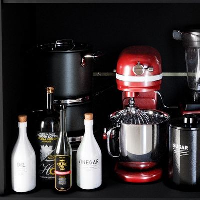 Balcão Cooktop Turim 2 Portas - Movelove Preto