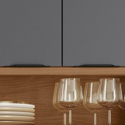 Cozinha Compacta Viena 8 Portas E 2 Gavetas Lukaliam Móveis Jequitiba-cinza Fosco