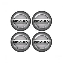 Jogo Bottom- Emblema Para Calota Nissan 51mm Degrade 4...