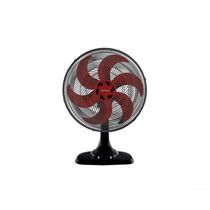 Ventilador Osc Mesa Turbo 6 50cm 6 Pás 220V Preto Vermelho