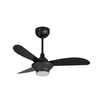 Ventilador De Teto Ventisol Mistral 3 Pás Preto Bivolt