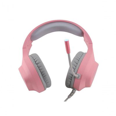 Fone De Ouvido Headset Gamer Chroma Usb 7.1 Rgb Rosa - Gh804