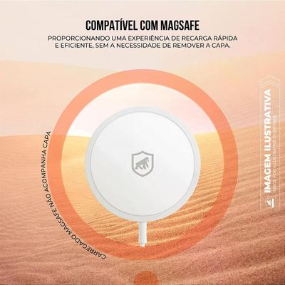 Capa case capinha para iPhone 17 - MagSafe Titanium Desert - Gshield