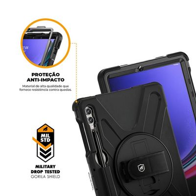 Capa case capinha para Samsung Galaxy Tab S9 FE Plus - Phantom - Gshield