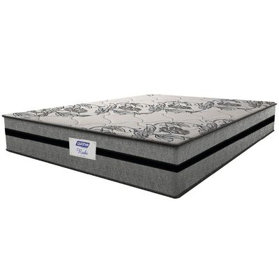 Colchão Casal King Gazin com Molas Ensacadas Rubi 193x203x32cm Cinza/Preto