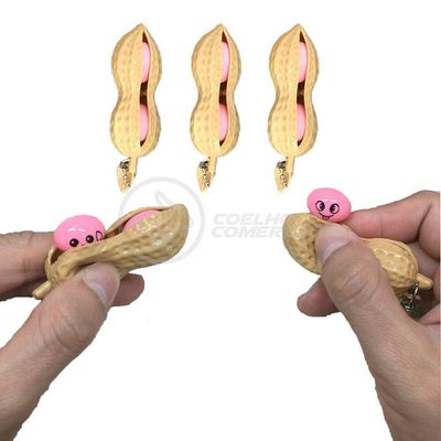 Chaveiro Amendoim Fidget Toy Anti Tiktok Relaxa