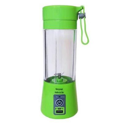 Mini Liquidificador Portátil Recarregável Usb 6Lâminas Verde