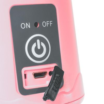 Mini Liquidificador Portátil Usb Recarregável ( Rosa )