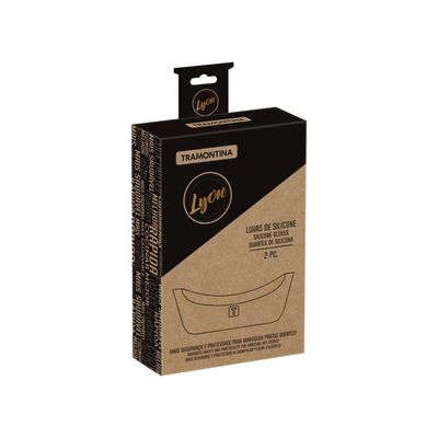 Conjunto De Luvas De Silicone Para Panela Tramontina Lyon Capuccino 2 Peças