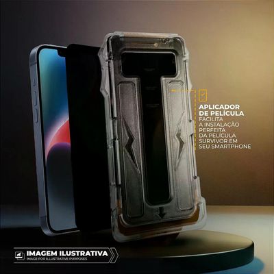 Película para iPhone 17 Pro - Privacidade com Aplicador - Survivor - Gshield