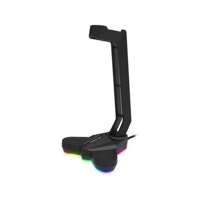 Suporte Para Headset Fortrek Vickers Rgb Preto