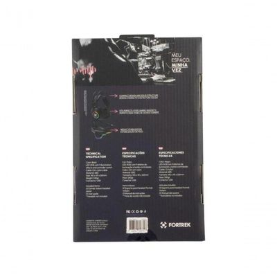 Suporte Para Headset Fortrek Vickers Rgb Preto