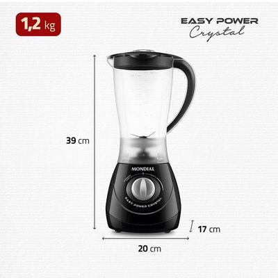 Liquidificador Easy Power Mondial Preto 550W L-550-BC 110V