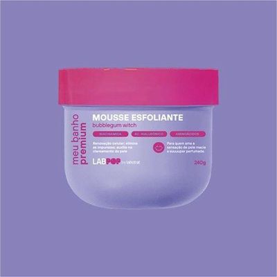 Labotrat Meu Banho Premium Bubblegum Witch Mousse Esfoliante 240g