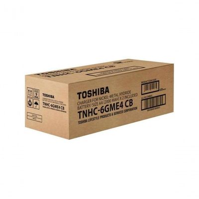 Carregador De Pilha Usb Tnhc-6gme4 Cb (c-4 Pilhas Aa 2000 Mah) Toshiba