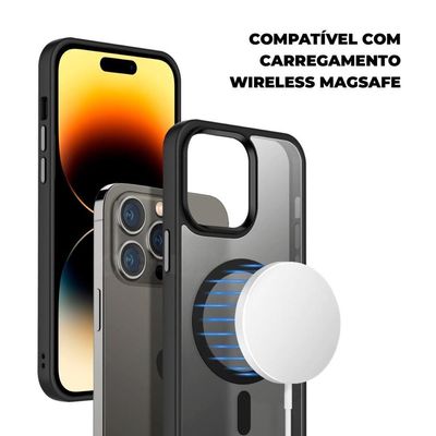 Kit Magsafe - Capa Case Capinha E Carteira Para Iphone 13 Pro Max - Gshield