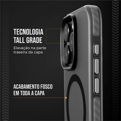 Capa Magsafe Pro Para Iphone 16 Plus - Preta - Gshield