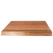 Bancada de Banheiro Rústica 60x43x6cm Madeira Eucalipto Aparador Cuba Lavabo