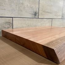 17557192219991 Bancada de Banheiro Rústica 60x43x6cm Madeira Eucalipto Aparador Cuba Lavabo