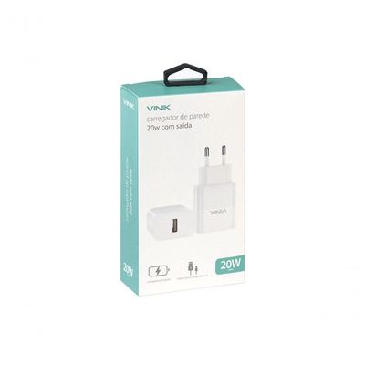 Carregador De Parede 20w Com 1 Saida Usb 12v Quick Charge