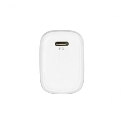 Carregador De Parede 20w Com 1 Saida Tipo C 12v - Branco